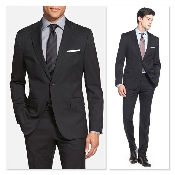 BOSS Johnstons/Lenon Classic Fit Wool Suit Jacket - Picture 1 of 8